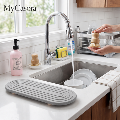 Fast-Dry Diatomite Sink Tray Organizer - 2Pcs