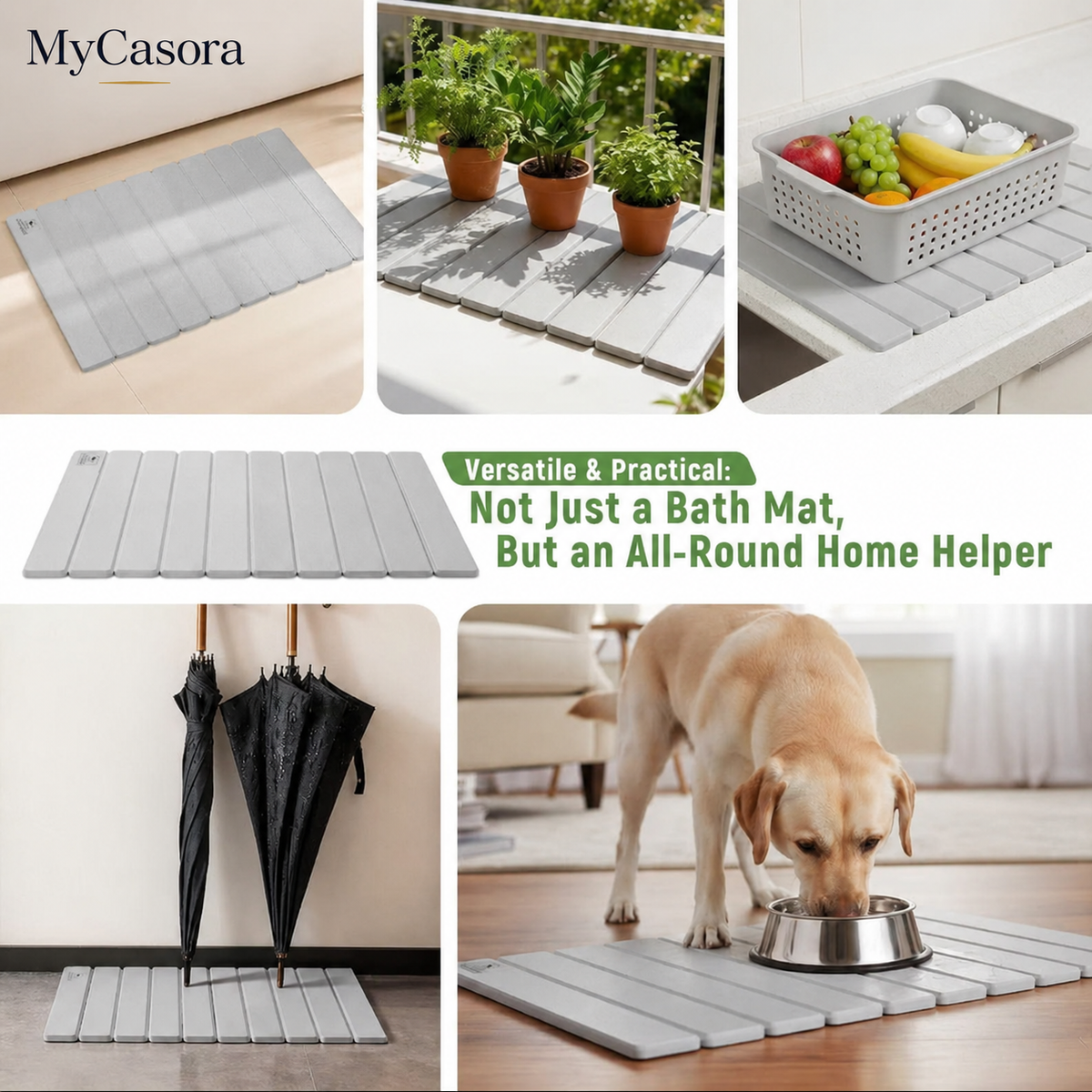 RapidDry Diatomite Stone Bath Mat