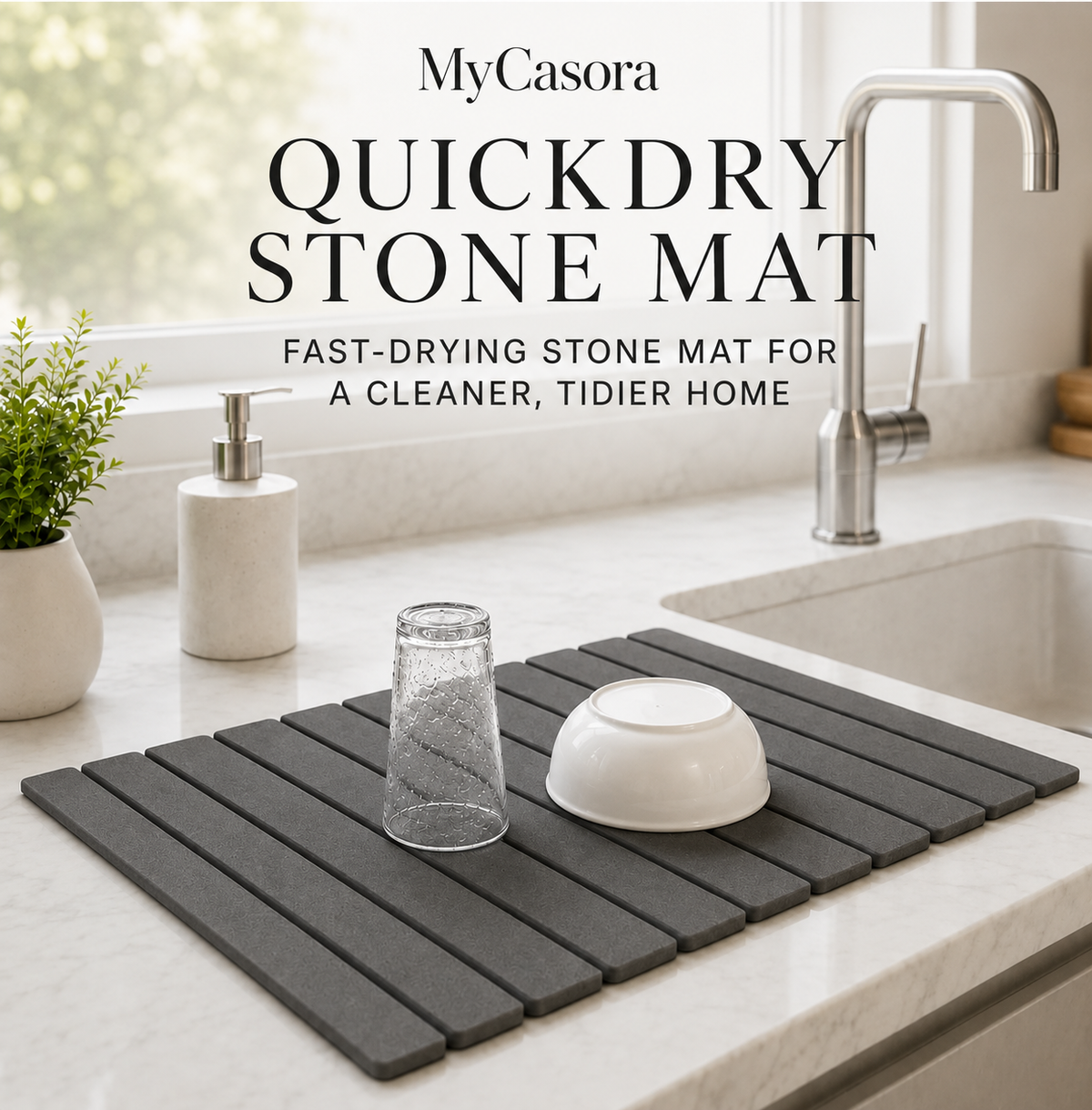 RapidDry Diatomite Kitchen Stone Mat